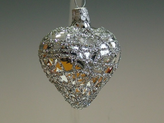 SRDCE, FORMA, HLADKÉ, STŘÍBRNÉ, LESK, DEKOR