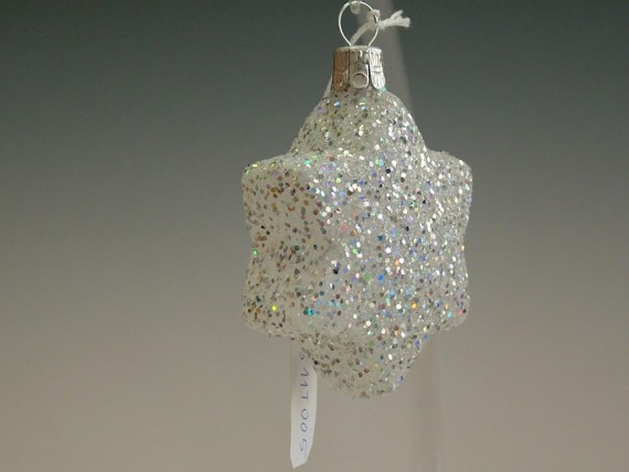 HVĚZDA PLACATÁ MALÁ, FORMA, DEKOR LESK, SYPANÝ