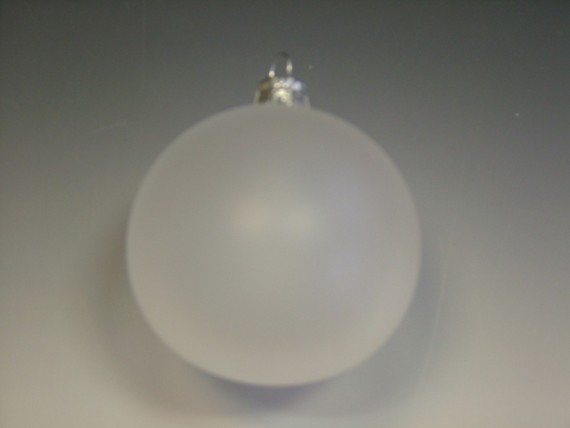 KOULE, SKLENĚNÁ OZDOBA, PRŮHLEDNÁ, BÍLÁ, BEZ DEKORU