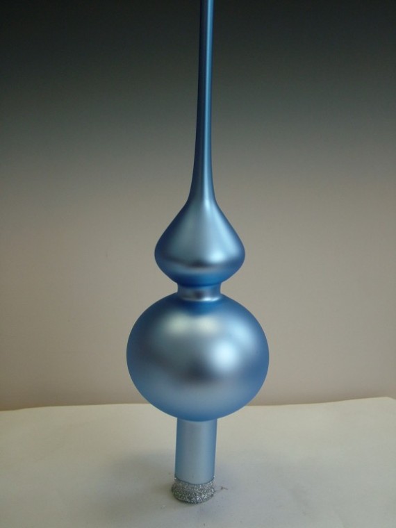 ŠPICE 1-KULOVÁ, HLADKÁ, SVĚTLE MODRÁ, MAT, BEZ DEKORU