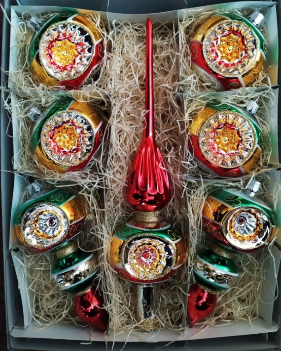 SORTIMENT DÁRKOVÝ RETRO, tlačený reflektor, lesk, barevný dekor