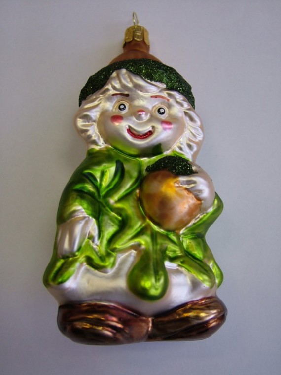 PANÁČEK DUBOVÝ SE ŽALUDEM, FORMA, BAREVNÝ DEKOR