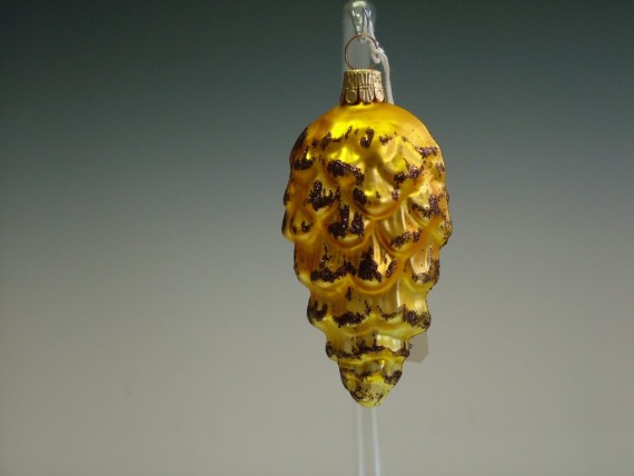 ŠIŠKA BOROVÁ, FORMA, ZLATÁ, MAT, DEKOR