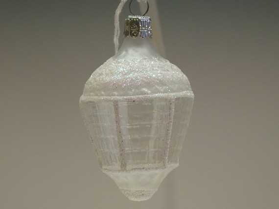 LUCERNA OVÁL, BÍLÁ, PRŮHLEDNÁ, MAT, DEKOR