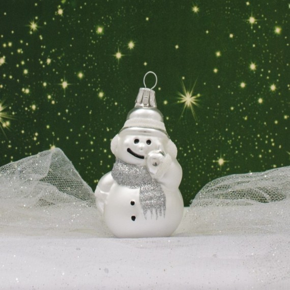 SNĚHULÁK S WALKMANEM, FORMA, BÍLÝ, MAT/LESK, DEKOR