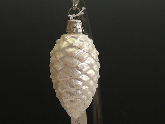 ŠIŠKA STŘEDNÍ, FORMA, MAT, BÍLÝ, DEKOR