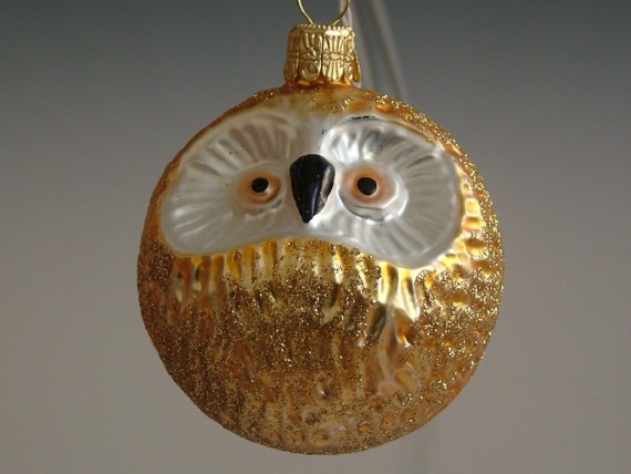 SOVA KULATÁ, FORMA, ZLATÁ, LESK, DEKOR