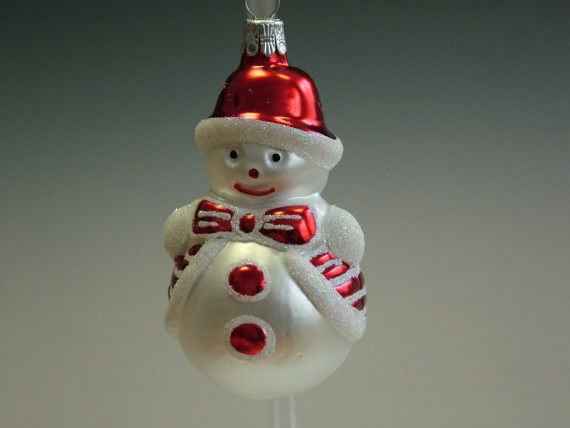 SNĚHULÁK S MAŠLÍ, FORMA, ČERVENÁ, MAT, DEKOR