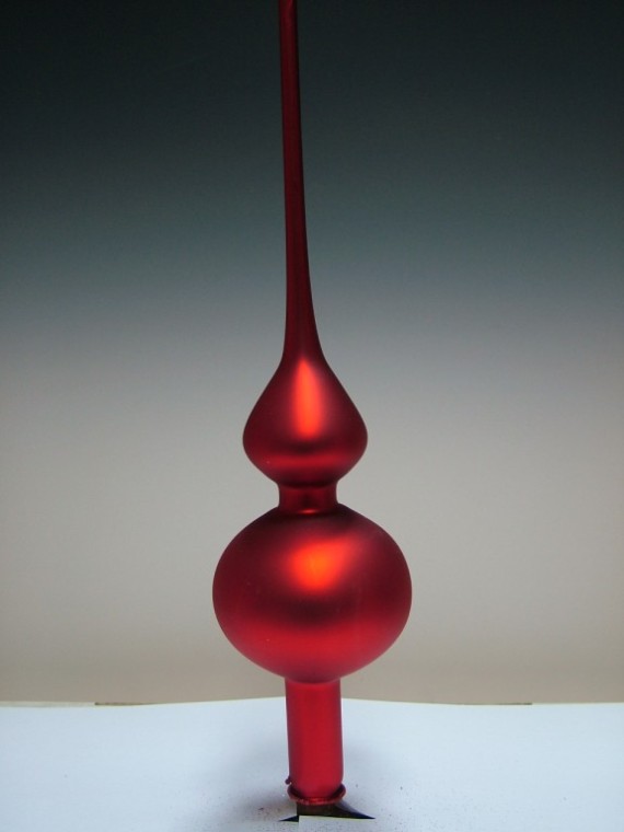 ŠPICE 1-KULOVÁ, ČERVENÁ, MAT, BEZ DEKORU