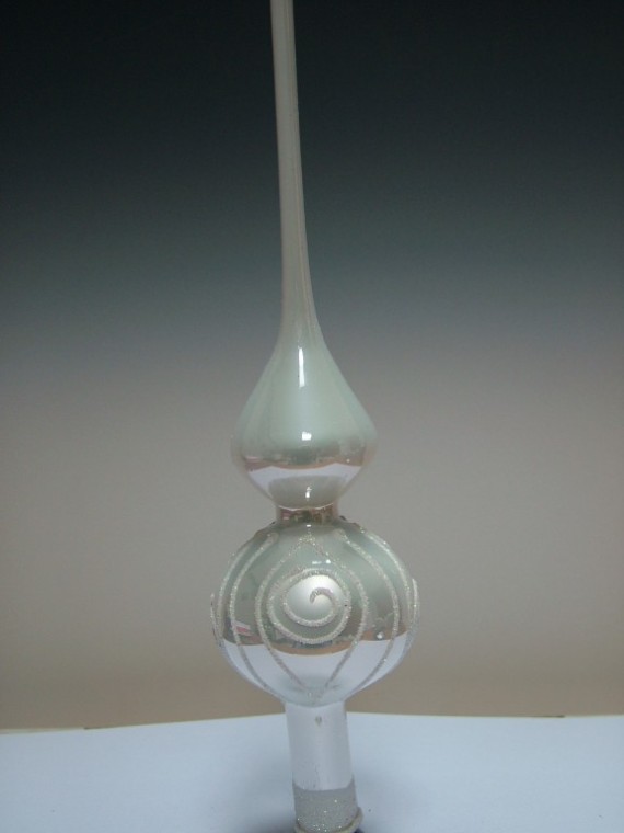 ŠPICE 1-KULOVÁ, HLADKÁ, BÍLÁ, PORCELÁN, DEKOR