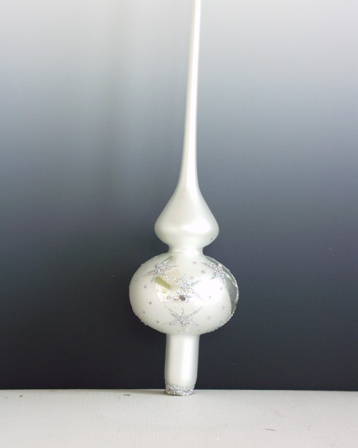 ŠPICE 1-KULOVÁ, BÍLÁ, MAT, DEKOR