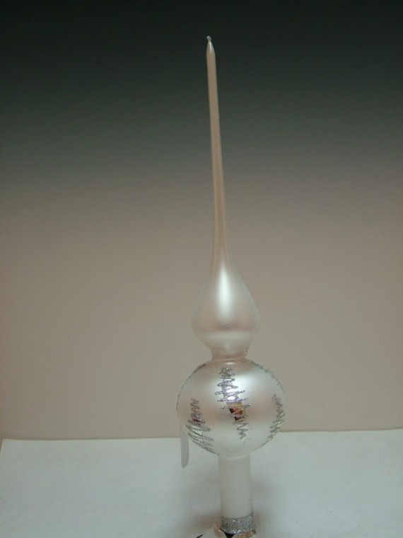 ŠPICE 1-KULOVÁ, BÍLÁ, MAT, DEKOR