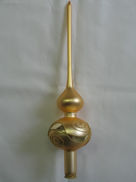 ŠPICE 1-KULOVÁ, HLADKÁ, ZLATÁ, MAT, DEKOR