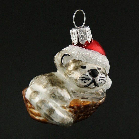 KOČKA V KOŠÍKU, forma, ručně malovaný dekor