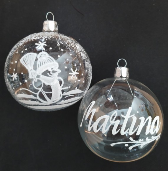 KOULE ČIRÁ, LESK, SNĚHULÁK, BÍLÝ POSYP