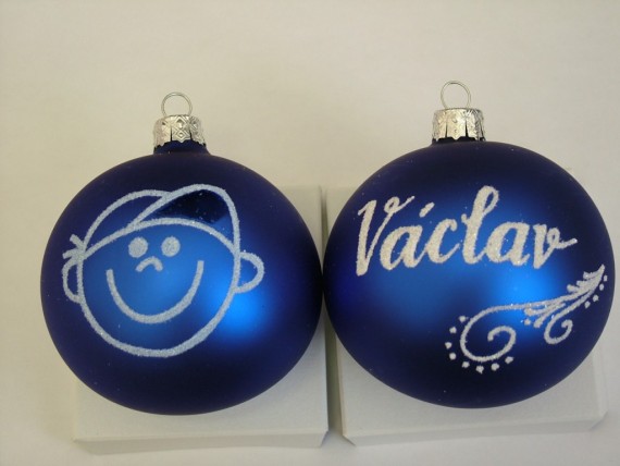 KOULE TM. MODRÁ, MAT, KLUK, BĹÝ POSYP