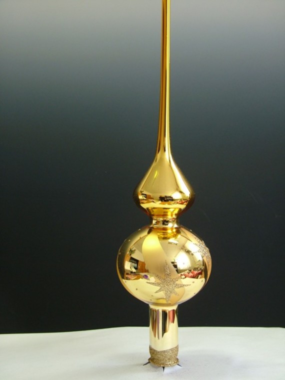 ŠPICE 1-KULOVÁ, hladká, zlatá, lesk, dekor