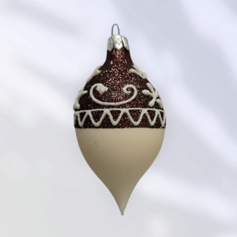 OLIVA MARCIPÁN, skleněná vánoční ozdoba