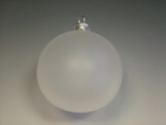 KOULE, SKLENĚNÁ OZDOBA, PRŮHLEDNÁ, BÍLÁ, BEZ DEKORU