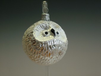 SOVA KULATÁ, FORMA, STŘÍBRNÁ, LESK, DEKOR