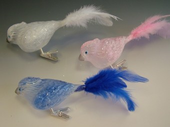 PTÁČEK CHOCHOLKA, FORMA, PRŮHLEDNÝ, MAT, DEKOR, BARVA ASS