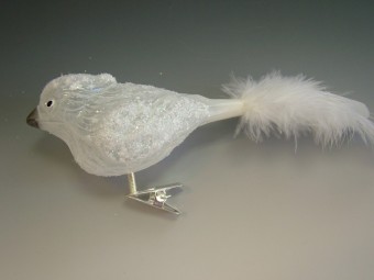 PTÁČEK CHOCHOLKA, FORMA, PRŮHLEDNÝ, PORCELÁN, BÍLÝ, DEKOR