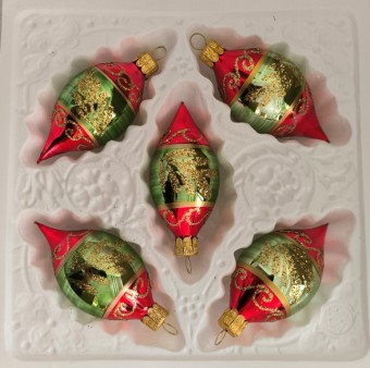 OLIVA, skleněná, barevná, retro dekor