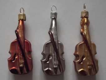 HOUSLIČKY, SKLENĚNÁ OZDOBA, FORMA, BAREVNÉ, MAT, DEKOR