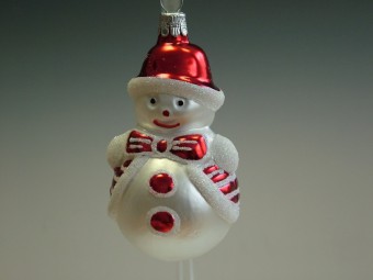 SNĚHULÁK S MAŠLÍ, FORMA, ČERVENÁ, MAT, DEKOR