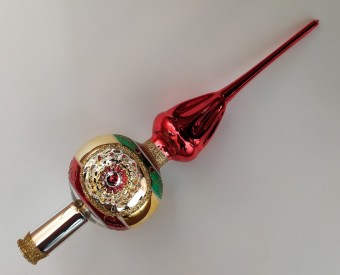 ŠPICE 1-KULOVÁ TLAČENÝ REFLEKTOR, ZDRHOVANÁ VĚŽIČKA, LESK, BARVA ASS