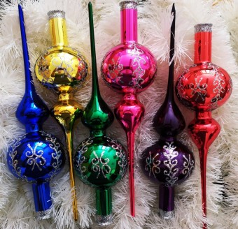 ŠPICE 1-KULOVÁ, hladká, lesk, barva ass, dekor