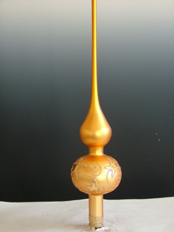 ŠPICE 1-KULOVÁ, HLADKÁ, ZLATÁ, MAT, DEKOR