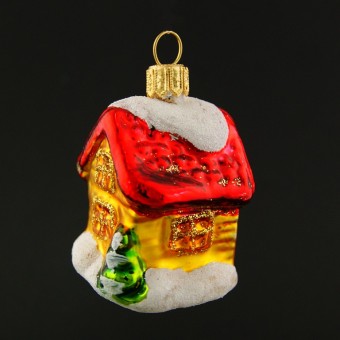 DOMEK SE STROMKEM, forma, ručně malovaný dekor