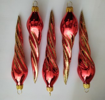 RAMPOUCH/KRÁPNÍK, KROUCENÝ, ČERVENÝ, LESK, DEKOR