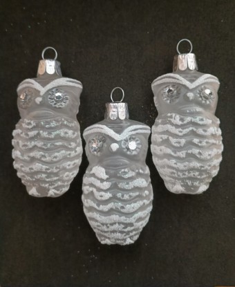 SOVIČKA, FORMA, PRŮHLEDNÁ, BÍLÁ, MAT, DEKOR