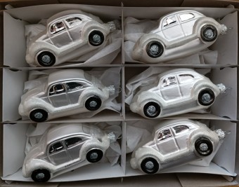 AUTO BROUK, FORMA, BÍLÉ, MAT, DEKOR