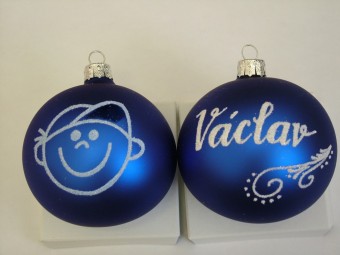 KOULE TM. MODRÁ, MAT, KLUK, BĹÝ POSYP