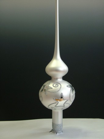 ŠPICE 1-KULOVÁ, BÍLÁ, MAT, DEKOR