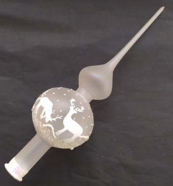 ŠpICE 1-KULOVÁ, průhledná, bílá, mat, plastický dekor