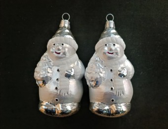 SNĚHULÁK SE STROMKEM, FORMA, BÍLÝ, MAT, DEKOR