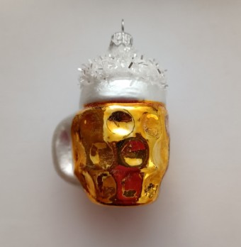 PIVO STŘEDNÍ, skleněné, forma, barevný dekor