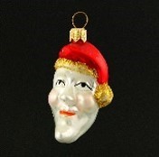 MĚSÍC, forma, skleněná, barevný dekor