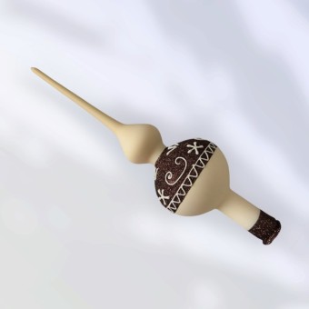 ŠPICE MARCIPÁN 1-KULOVÁ, skleněná vánoční ozdoba