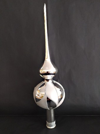 ŠPICE 1-KULOVÁ, hladká, mat/lesk, bílý dekor