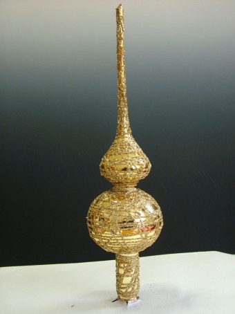 ŠPICE 1-KULOVÁ, zlatá, lesk, plastický dekor